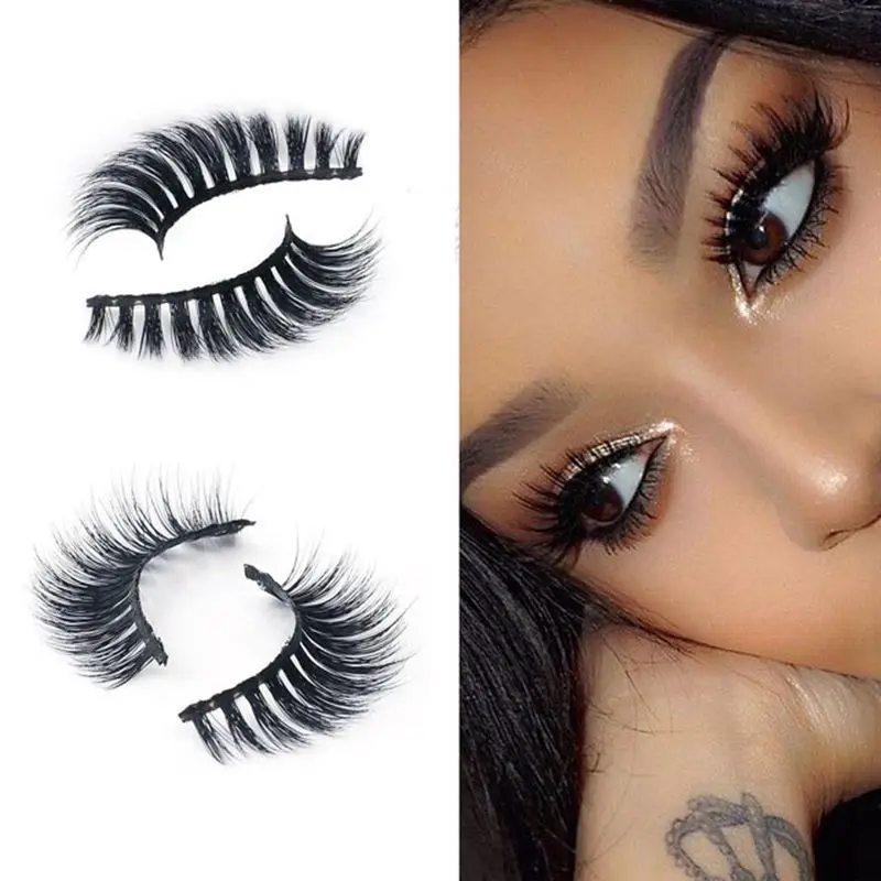 Норковые 3D накладные ресницы натуральные длинные Искусственные ручной работы из