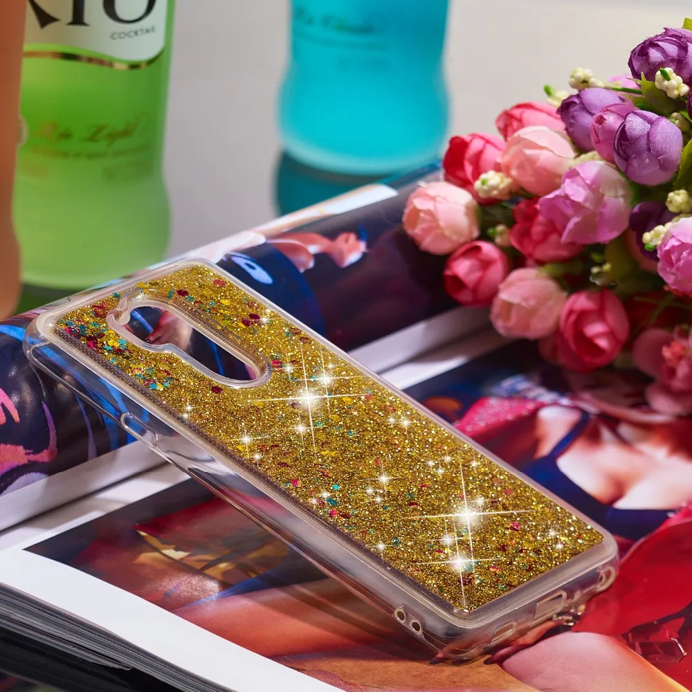 Плавучий зыбучий песок ударопрочный чехол для LG G7 ThinQ мягкий TPU струящийся жидкий