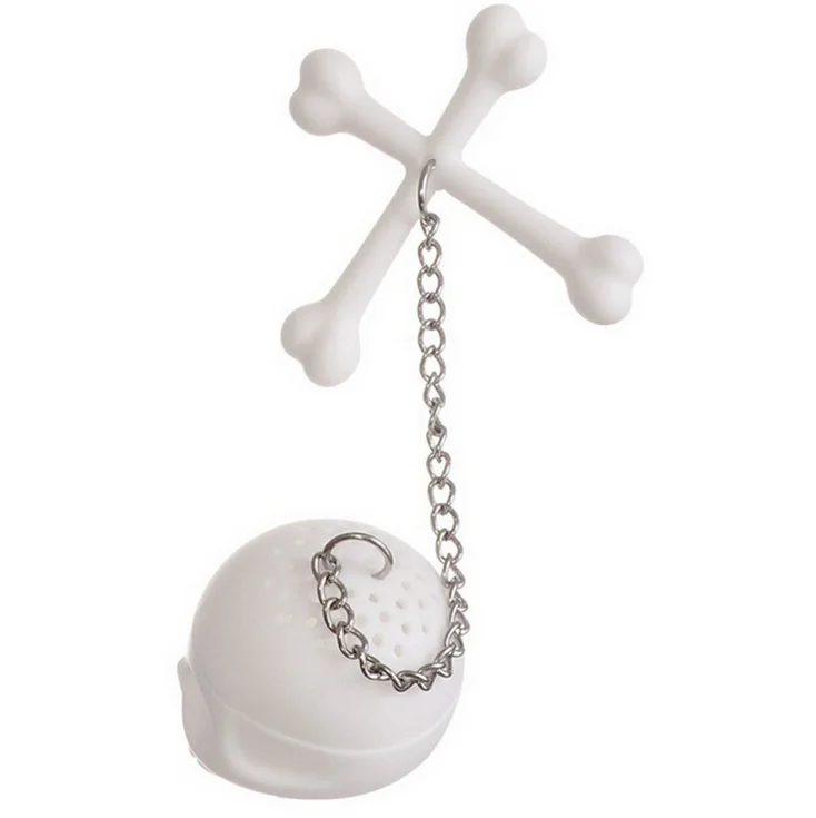 100 шт. силиконовые чайные кости Череп ситечко для заваривания чая фильтр