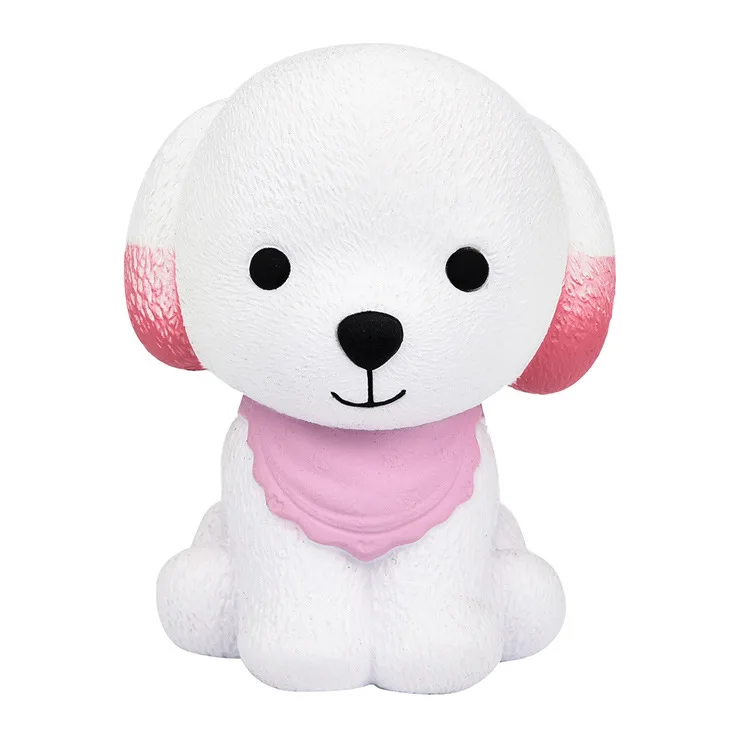 pink dog Kawaii антистрессовый милый мягкий медленно поднимающийся Единорог панда персик ПУ Мягкий какашка зуб торт крем игрушки Squeeze fun Squishes игрушка - Цвет: pink dog