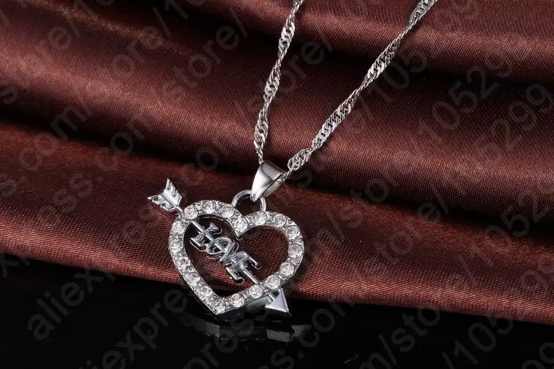 Женское Ожерелье с кристаллами Forever Authentic Arrow серьги из стерлингового серебра 925