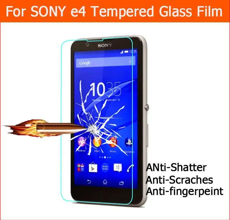 Лучшая пленка из закаленного стекла для Sony Xperia E1 E3 E4 E4g E5 стеклянная D2004 D2203 E2104 E2003