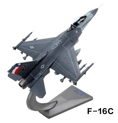 F-16C 1/72 масштаб игрушечные модели самолетов США F-16C F16D боец Сокол литой металлический самолет модель игрушки для коллекции подарков - Цвет: F-16C