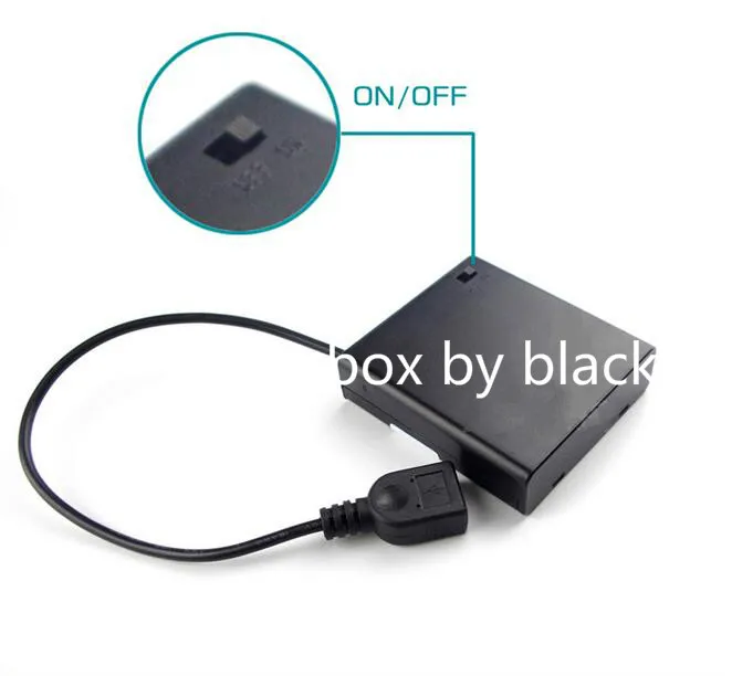 20 шт./лот 4 AA коробка для хранения аккумуляторов 4AA с выключателем USB разъем кабеля