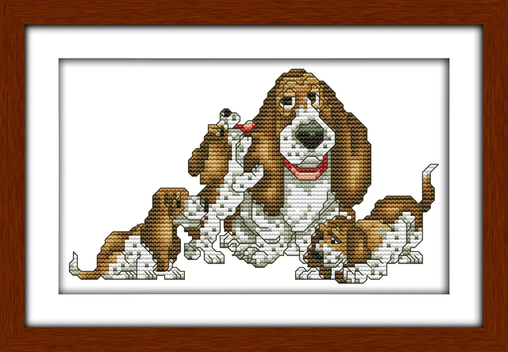 Набор для вышивки крестиком Joy Sunday Basset 11CT14CT комплекты крестиком|cross stitch kits|joy