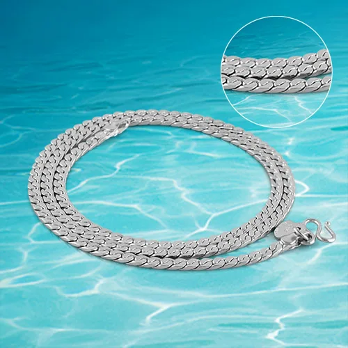 Бесплатная Доставка! Модное ожерелье из стерлингового серебра 925 пробы для