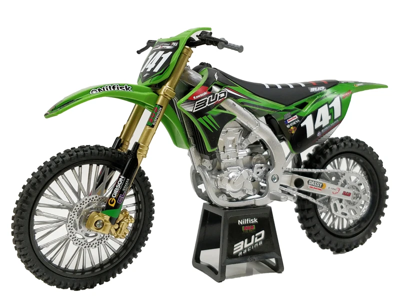 1:12 Newray Kawasaki KX450 литые миниатюрные велосипеды для мотокросса без коробки