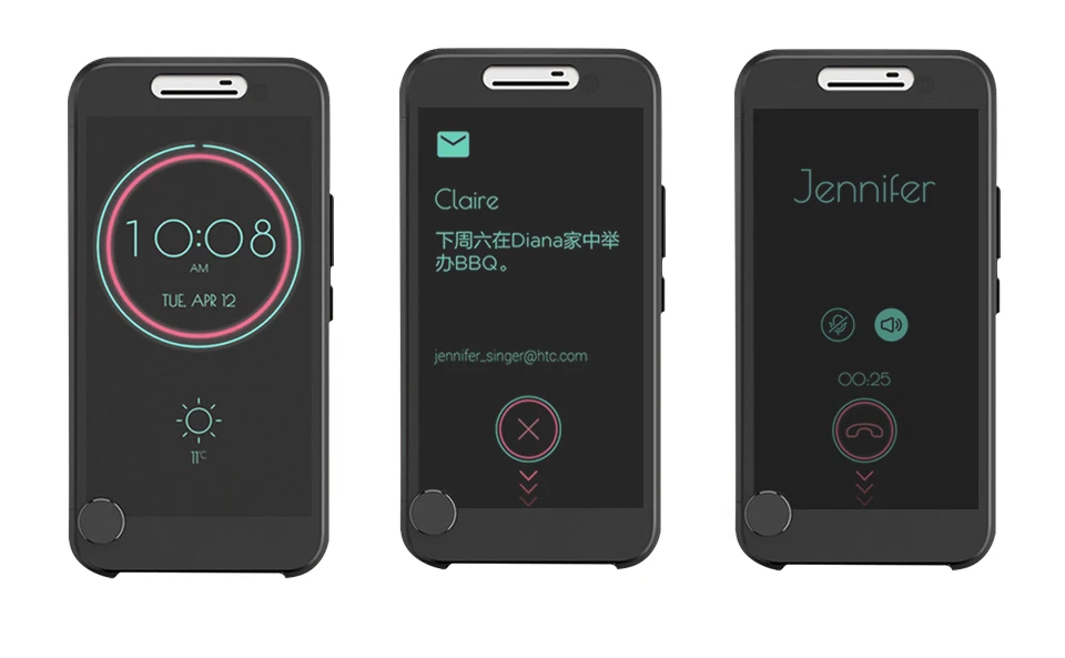 Чехол для htc 10 Ice View откидная крышка с большим окном One M10 стиль жизни защитный