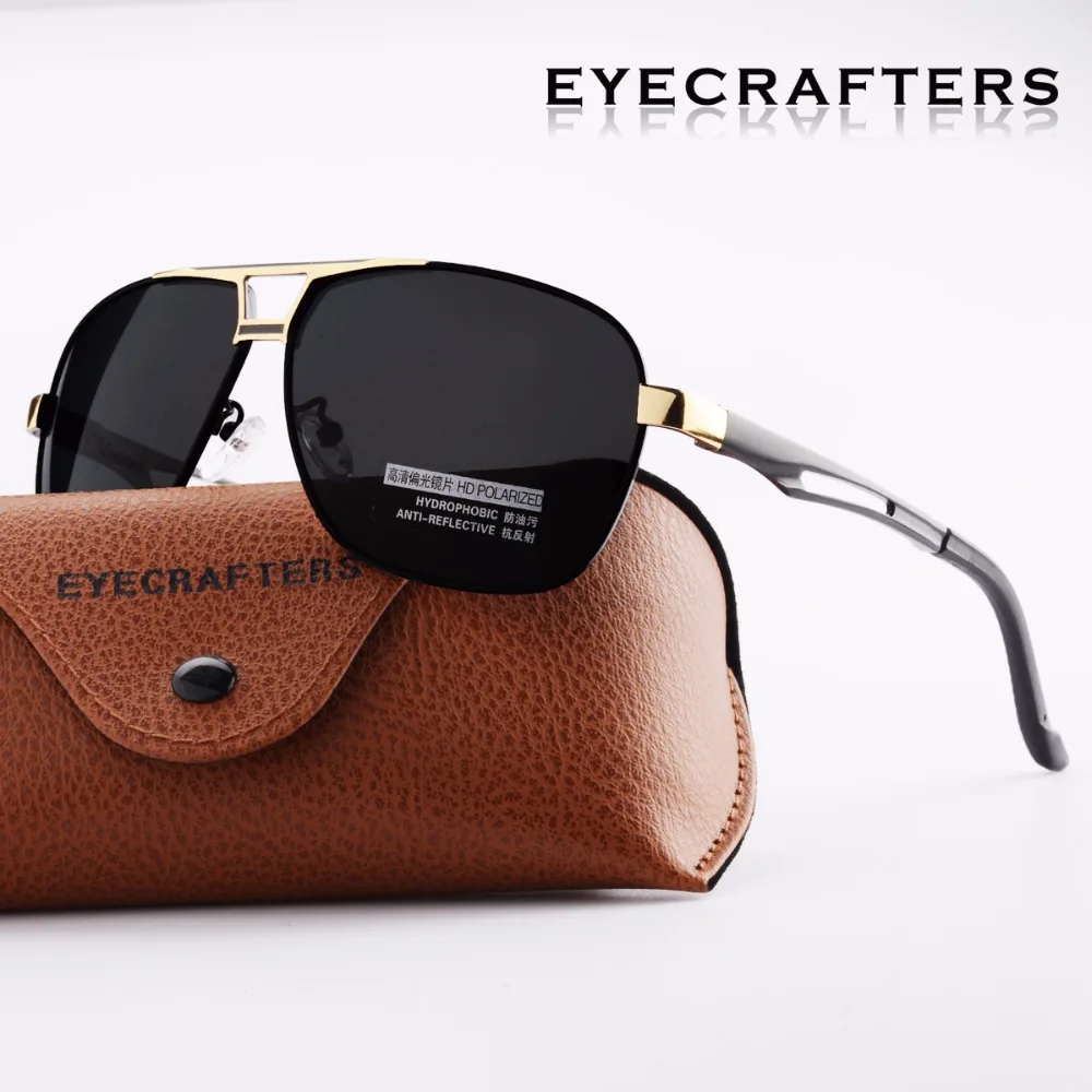 Мужские Солнцезащитные очки-авиаторы для вождения модные очки с двойным