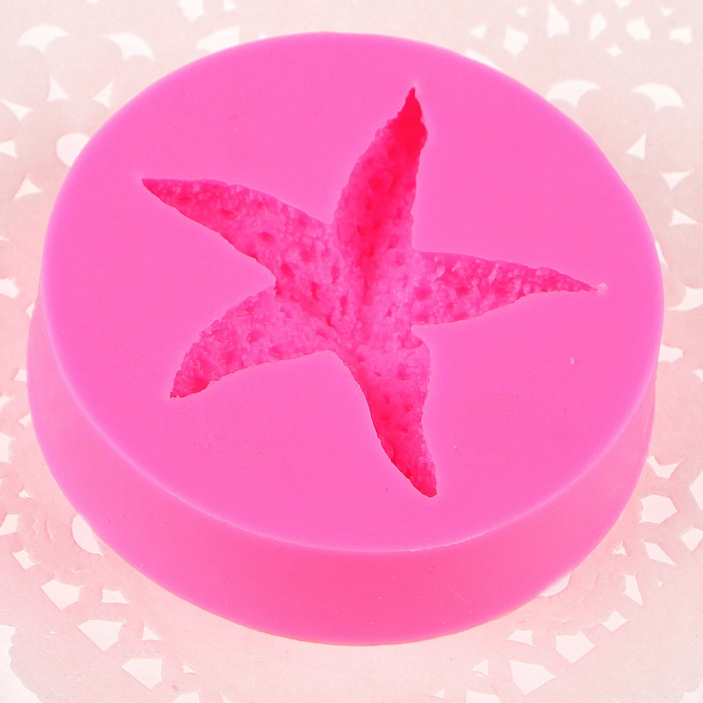 3D Морская звезда Искусственная елка выпечка помадка фотоформа мыло ручной