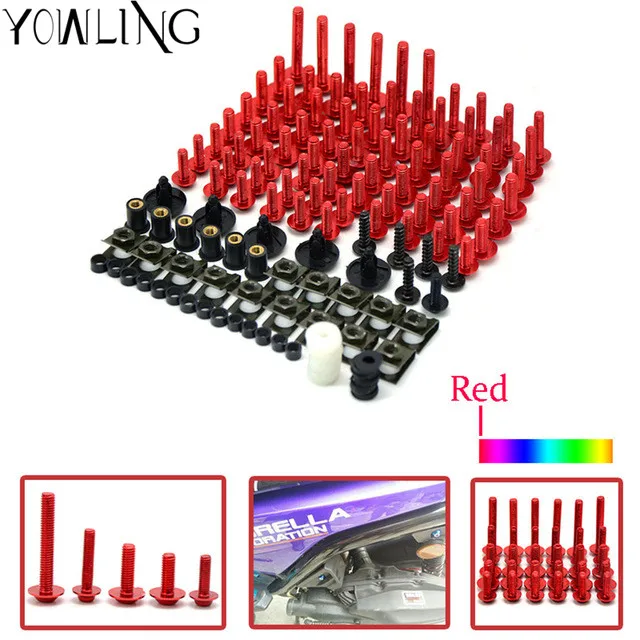 

Motorcycle Scooters Fairing Body Work Bolts Nuts Spire Speed Fastener Clips Screw for ducati Monster 1100S 2009 2010 Hypermotard