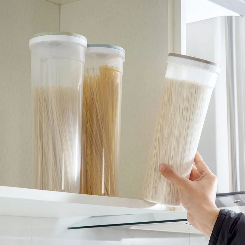 

Transparent plastic Sealed Crisper Grains Tank Storage Box Pasta Moistureproof fresh Organization storage tank