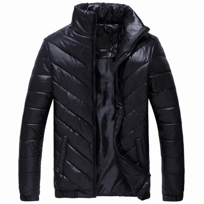 Black UNIVOS KUNI,, мужское хлопковое пальто, толстое, теплое, однотонное, Брендовое, дикое, уличное пальто, пальто, модное, для мальчиков, большой размер, 5XL, J607 - Цвет: Black