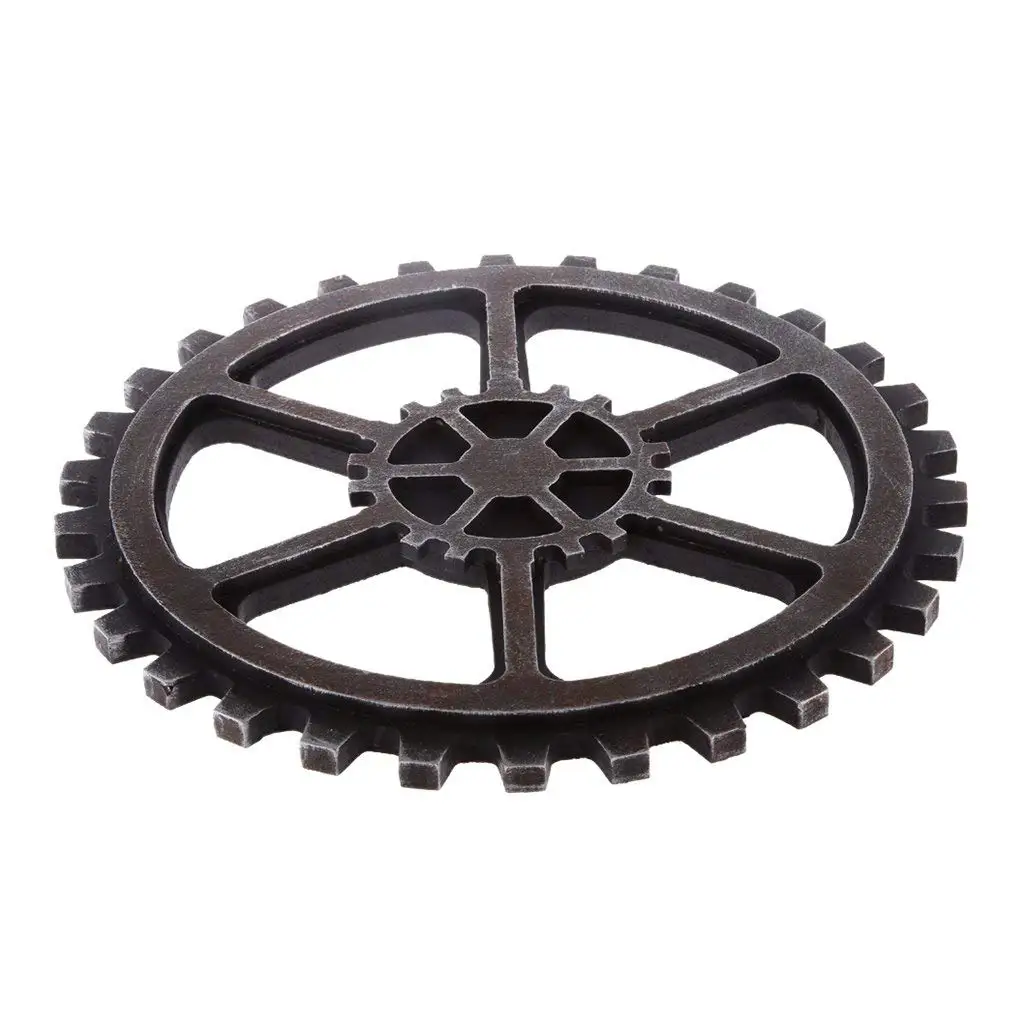 24 см стимпанк Ретро Ремесло Украшение стены бар Домашний Cogwheel художественное