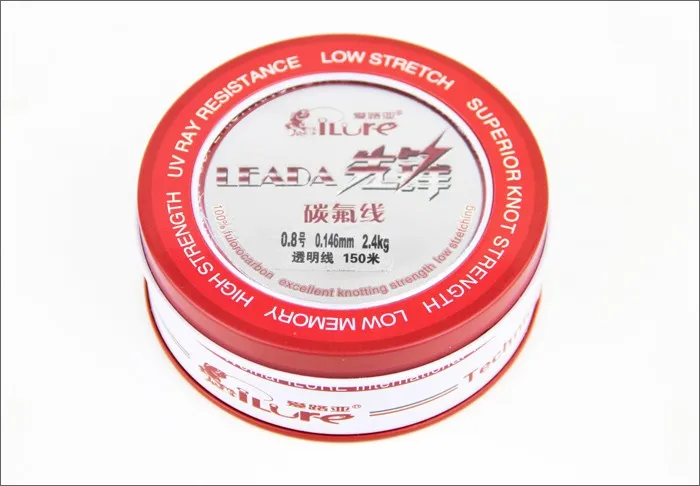Ilure 150 м 0,4#-5,0# фторуглеродная леска Антифрикционная леска из углеродного волокна Тонущая Подлеска для карпа 18%-23% пластичная Снасть