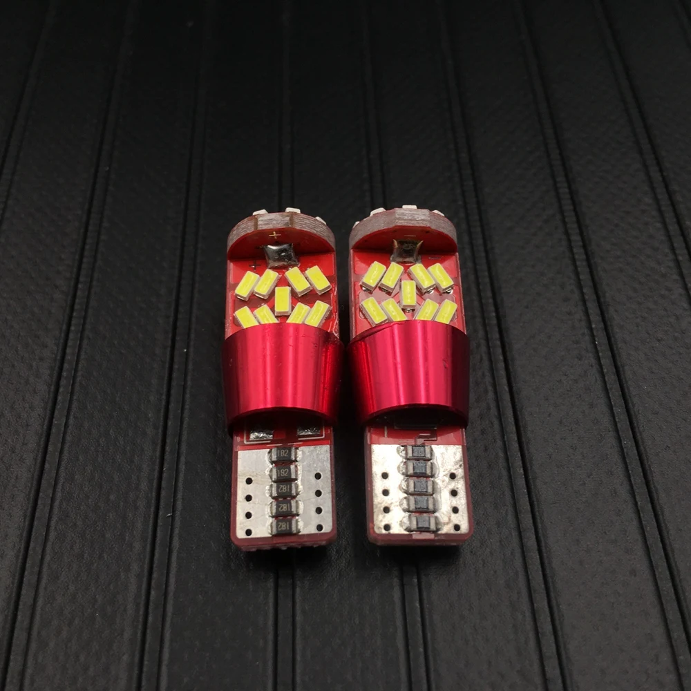 2X T10 белый 3014 27SMD светодиодный автомобильный светильник без ошибок Canbus W5W