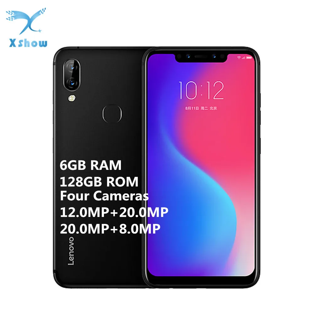 Lenovo S5 Pro 6 ГБ Оперативная память 128 Гб Встроенная память Notch Экран мобильного телефона 20MP четыре-камеры 6,2 inch 8-core 4 аппарат не привязан к оператору сотовой связи разблокирован смартфон