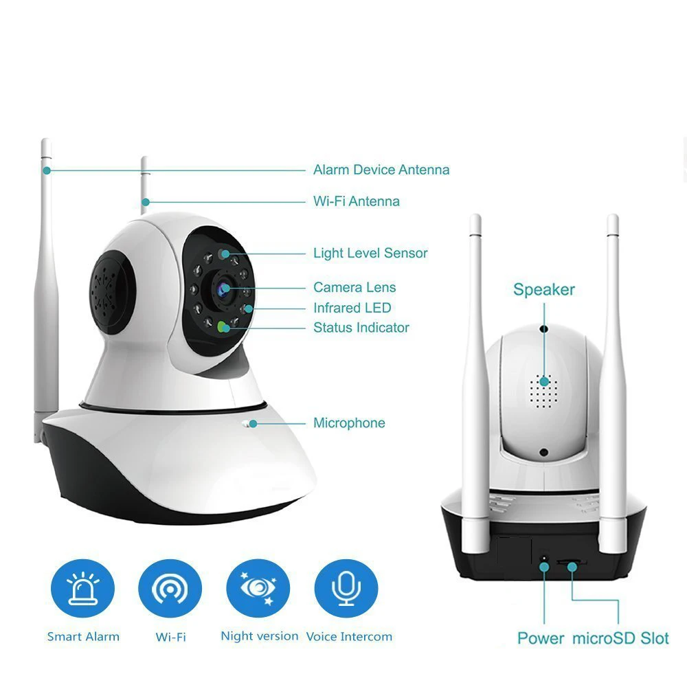 Wistino CCTV HD 960 P охранная камера сигнализация WiFi Детский Монитор умный дом