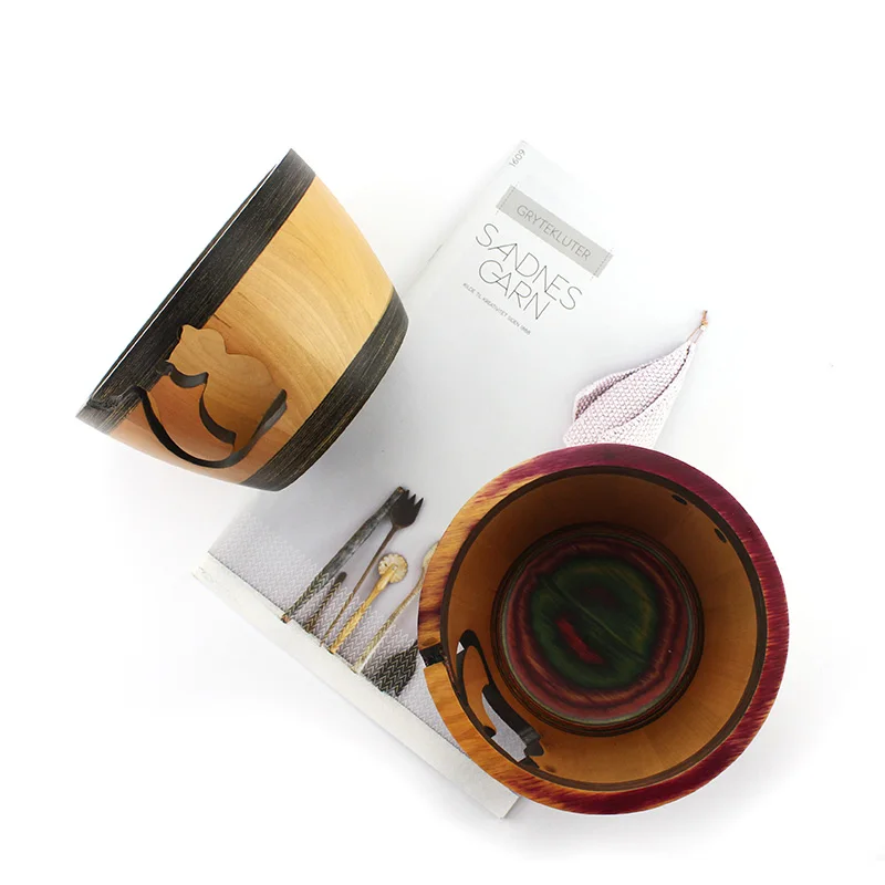 Вязание крючком деревянная пряжа чаша|yarn colors|bowlbowl wood |