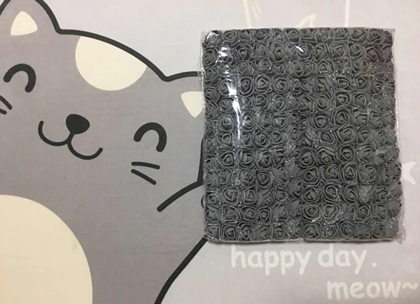 Dark Gray 144 шт 2 см мини-цветок розы из пены для свадебного украшения дешевый искусственный цветок Букет DIY Скрапбукинг вечерние цветы - Цвет: Dark Gray