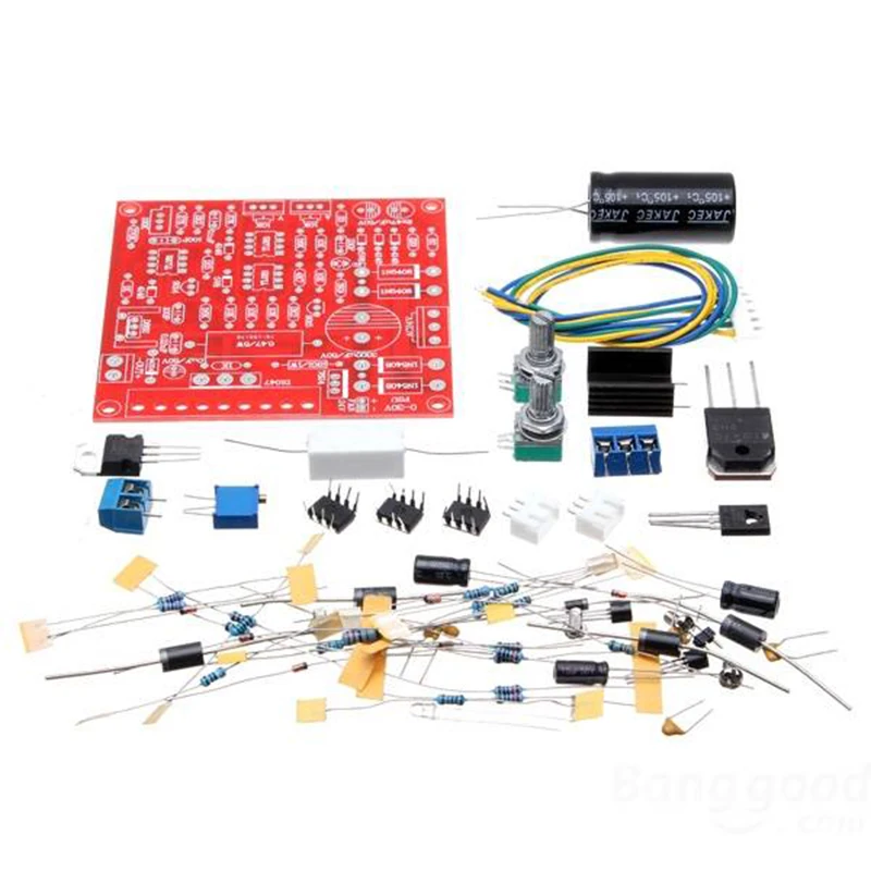 IG-0-30V 2mA-3A Регулируемый DC источник питания DIY Kit защита от короткого замыкания |