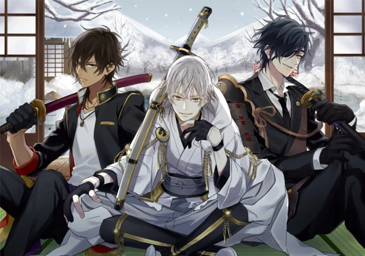 104 см Длина онлайн игры Touken Ranbu меч ОО курикара KATANA косплей реквизит деревянный меч для Хэллоуина вечерние события