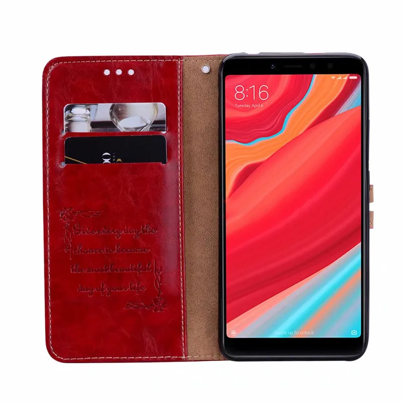 Redmi S2 Holder PU Leather For Xiaomi 6 A1 5X A2 6X Wallet Case Note 5A Pro 5 plus Phone Cover pro 3S | Мобильные телефоны и