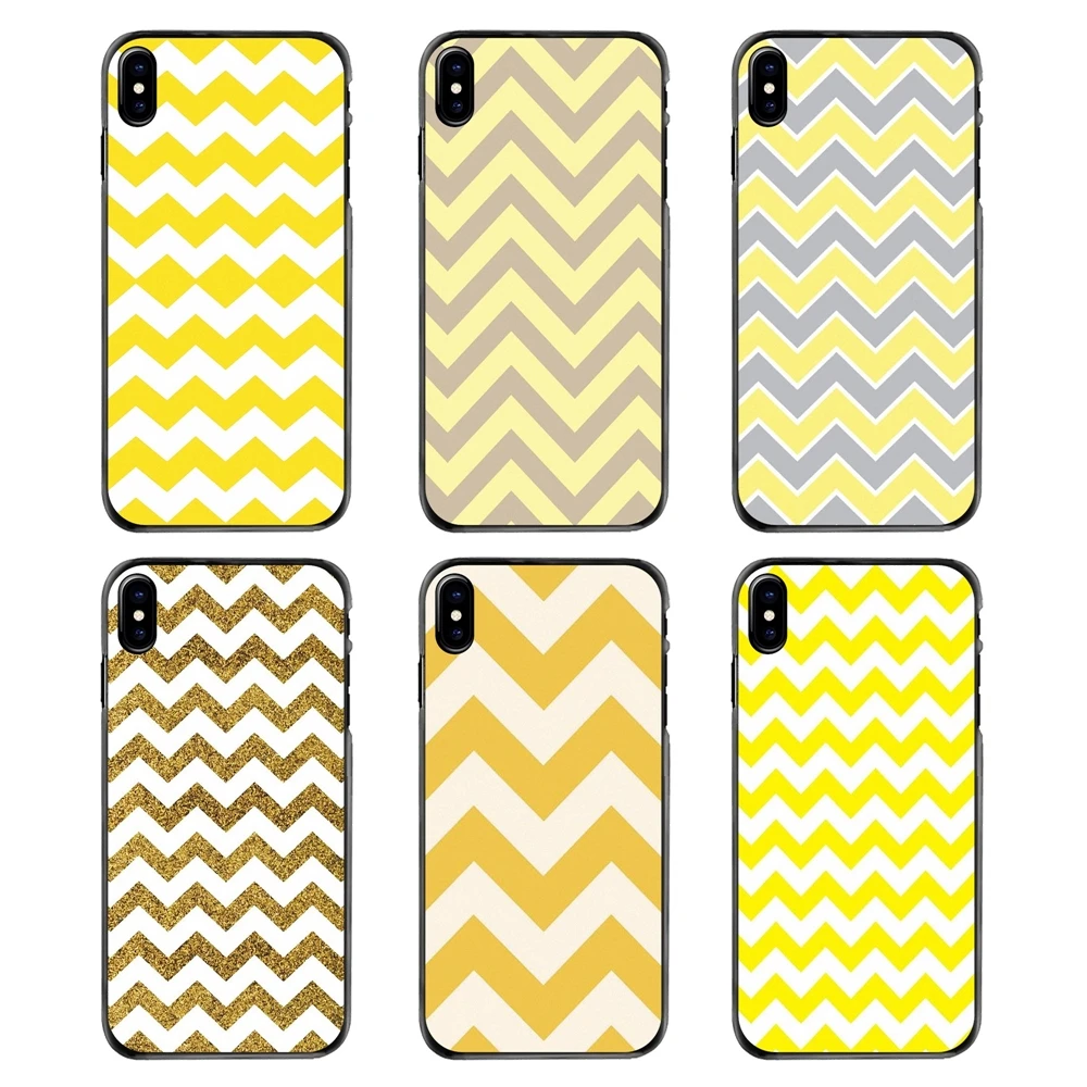 Желтые зигзаги струями сладкой простой жизни чехол для мобильного телефона для iPhone 4 4S 5 5S 5C SE 6 6S 7 8 Plus X XR XS Max iPod Touch on.