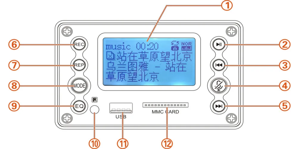 LEORY DC 5 В двухканальный bluetooth 4,2 аудио MP3 WAV WMA декодер плата USB/SD карта модуль DAC поддержка 32G карта памяти новинка