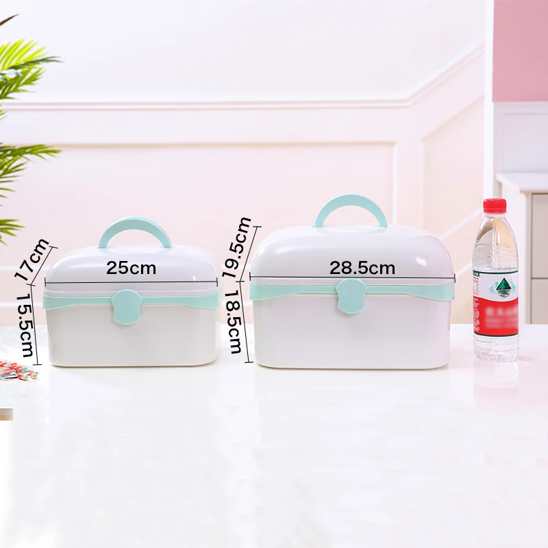 

Spring New Home First Aid Kit Portable Medicine Box Health Plastic No Smell Medical Case Child Baby Storage Organizer Bins