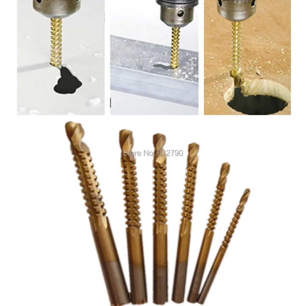 Сверло для деревообработки с титановым покрытием 6 шт.|drill bit|drill bit sawsaw drill |