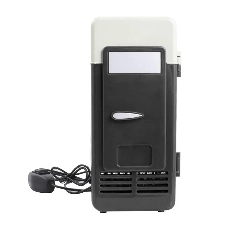 Black 5 в USB порты автомобиля USB мини холодильник со встроенным светодиодный светильник батареи не требуются - Название цвета: Black