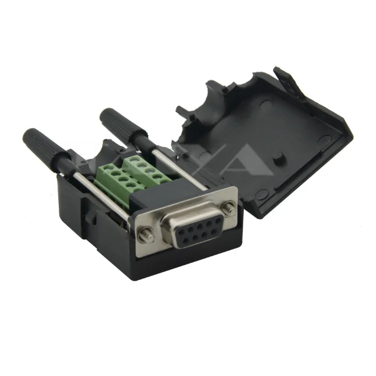 

New style DB9 COM port RS232 female connector with back side screw connector DIY