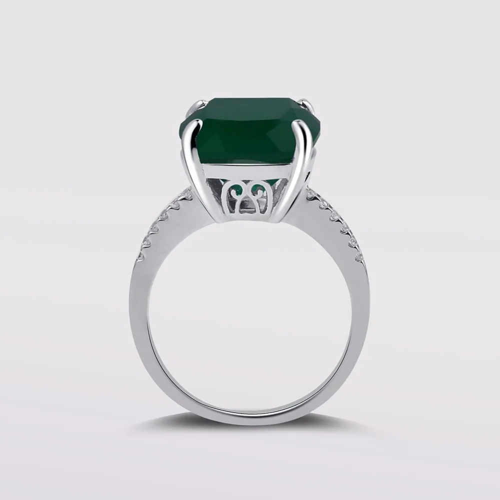 Балетный набор для женщин, 17.00ct, натуральный зеленый агат, натуральный камень, ювелирный набор, 925 пробы, серебряные серьги, набор колец, хорошее ювелирное изделие для женщин