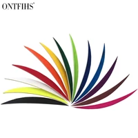 50 pcs ontfihs 5 archery fletches arrow feathers turkey feather fletching arrow accessories natural feather banana