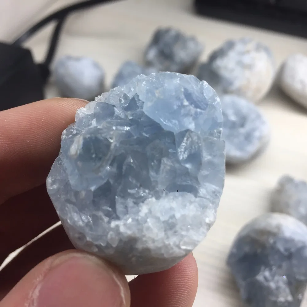54 г натуральный Кристальный камень голубой Небесный геоде с лечебным действием