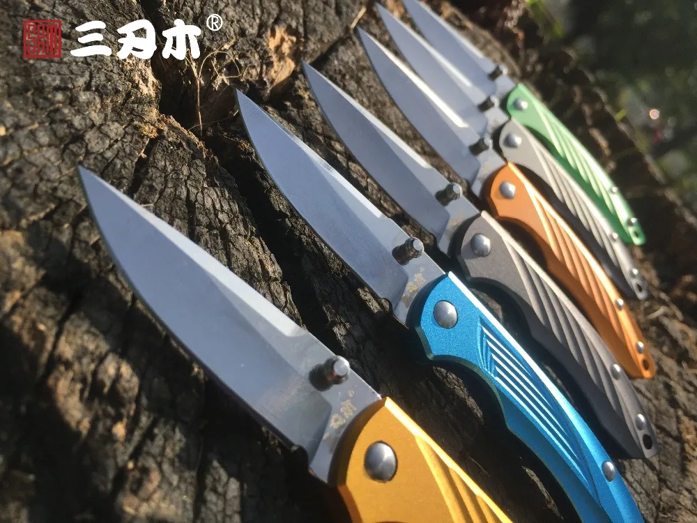Sanrenmu 4073 4Cr15N лезвие мини складной нож сплав алюминиевая ручка Открытый Отдых EDC брелок карманный нож для резки фруктов инструмент