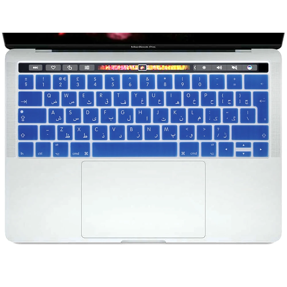 Арабская силиконовая клавиатура Защитная пленка для Mac Pro 13 &quotA1706 15&quot A1707 A1989 A90 A2159