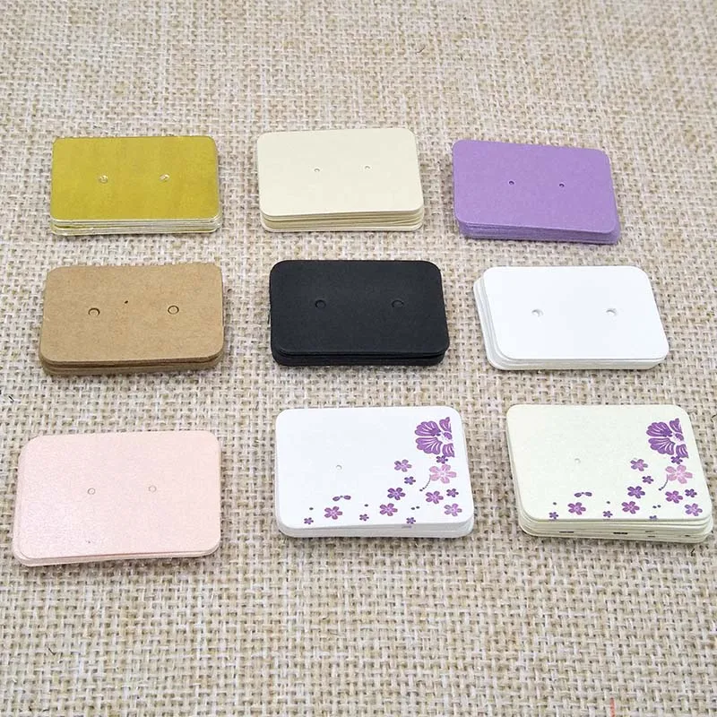 100 шт. Разноцветные бумажные серьги гвоздики 3 5*2 5 см|pack card|custom earring cardsjewelry display cards |