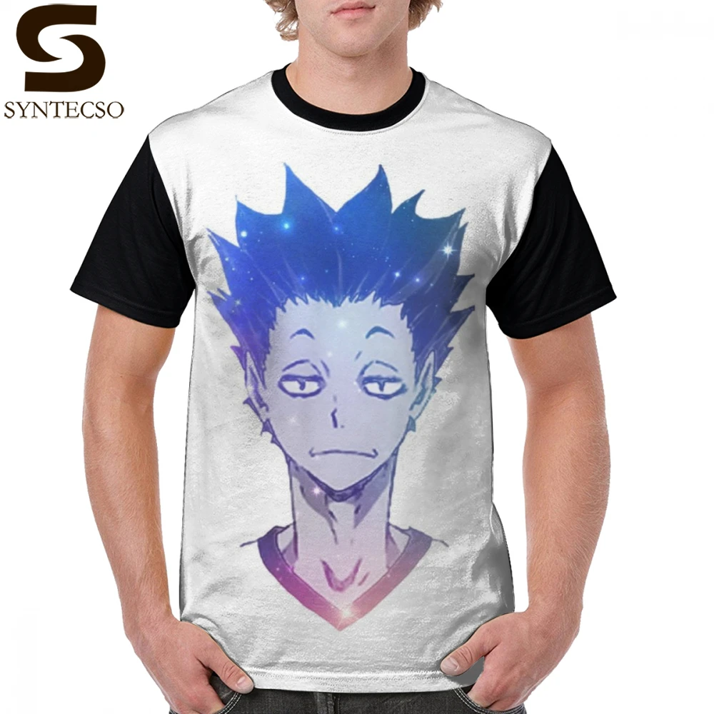 Футболка Haikyu мужская с рисунком тенниска большим графическим принтом и