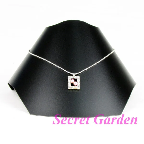 

Wholesale 6 Plastic Black Necklace Pendant Chain Display Stand Showcase Cheap Price Factory In China