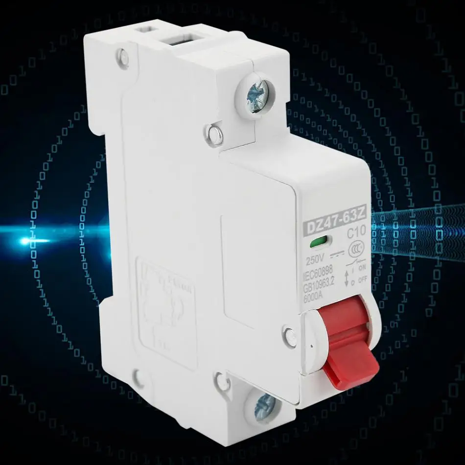 DZ47-63Z-1P 10A DC миниатюрный выключатель утечки воздуха переключатель инструмент профессиональный