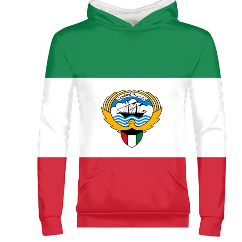 KUWAIT male custom made name number kwt zipper sweatshirt nation flag kw state kuwaiti arabic arab college print photo clothes | Мужская