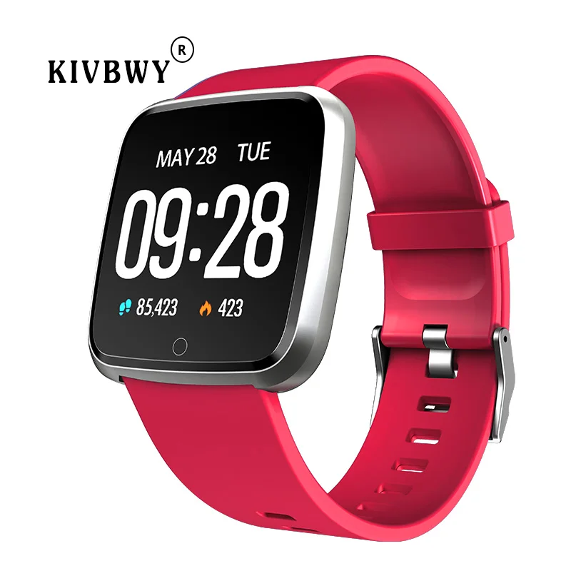 Kivbwy Смарт-часы браслет кровяное давление кислород спортивный трекер smartwatch