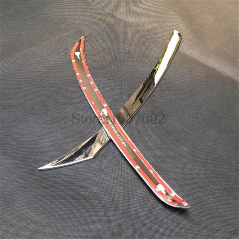 Fit For Nissan X-Trail T32 Rogue 2014 2015 2016 ABS Chrome Headlight Lid Eyebrow Cover Trim Front head Lights X Trail | Автомобили и