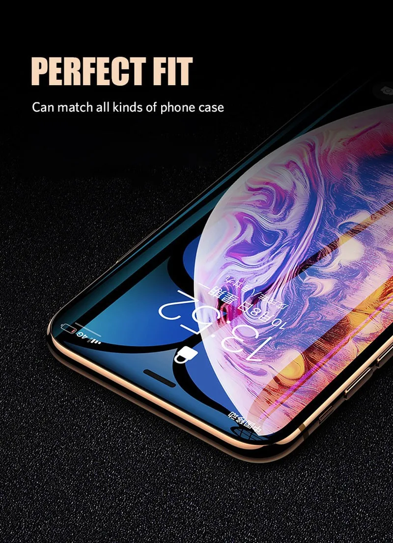 10D ультра HD жесткая пленка из закаленного стекла для iPhone 6 6s 7 8Plus X полное покрытие гладкая пленка для iPhone XS Max XR XS пленка для переднего экрана