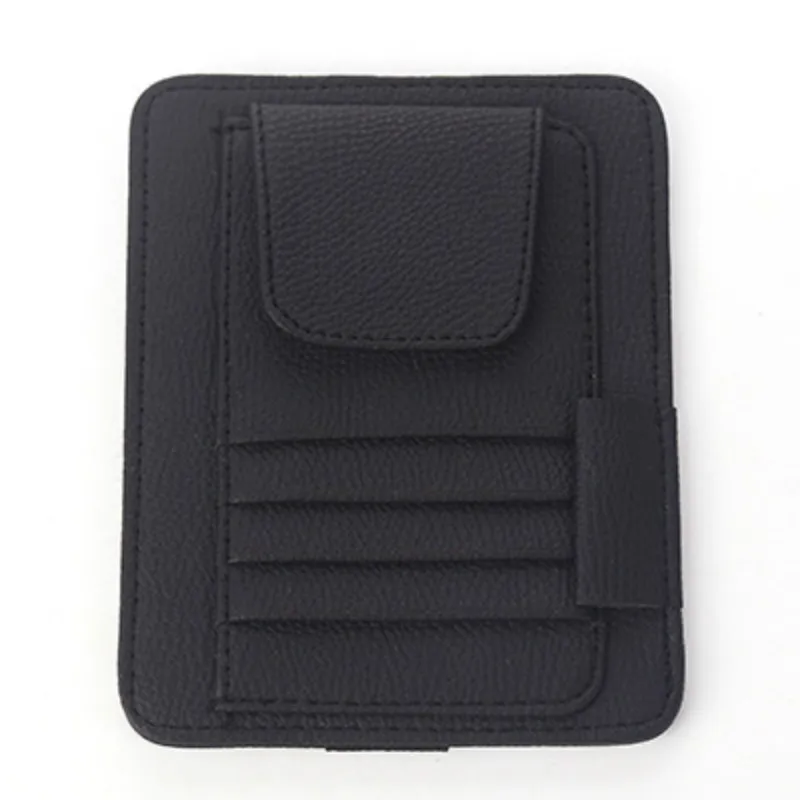 4-color Litchi Pattern High Speed/refueling Card For Vehicle Sunshade Bills Glasses Clips Slots | Автомобили и мотоциклы
