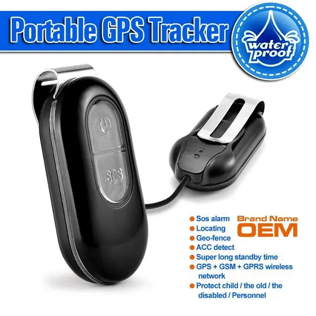 Черный Мини водонепроницаемый GSM GPS трекер локатор для детей домашних животных