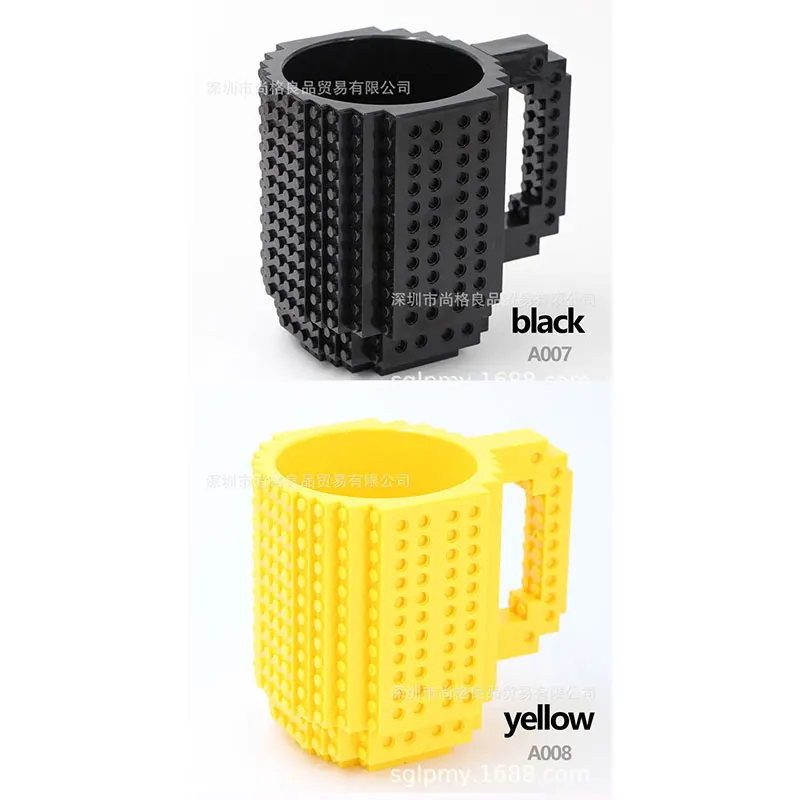 LEGO кирпичи чашка творческая личность сборка DIY кофейная Марка с водой
