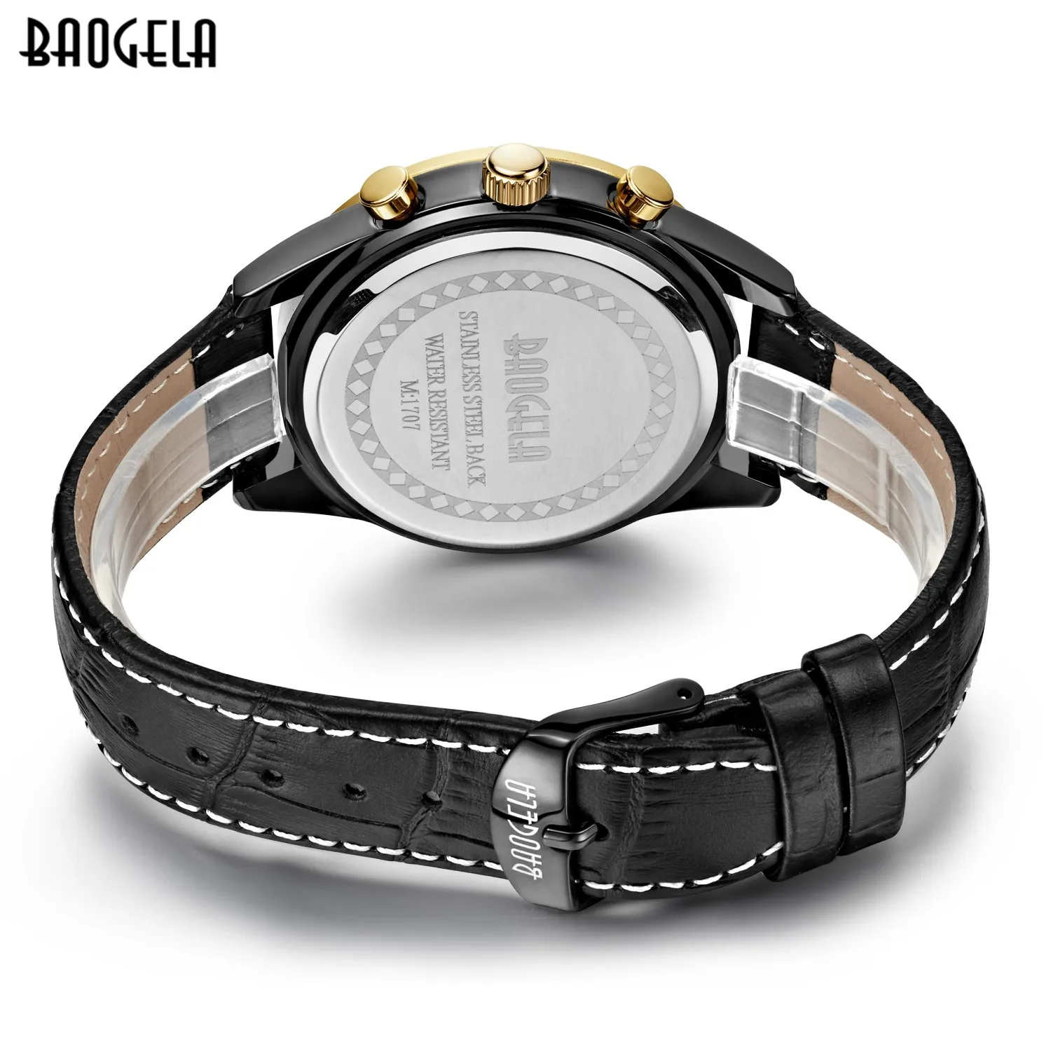 Multifunction clocks mens business wristwatches stainless steel quartz man Baogela brand watches waterproof calendar Chronograph | Наручные